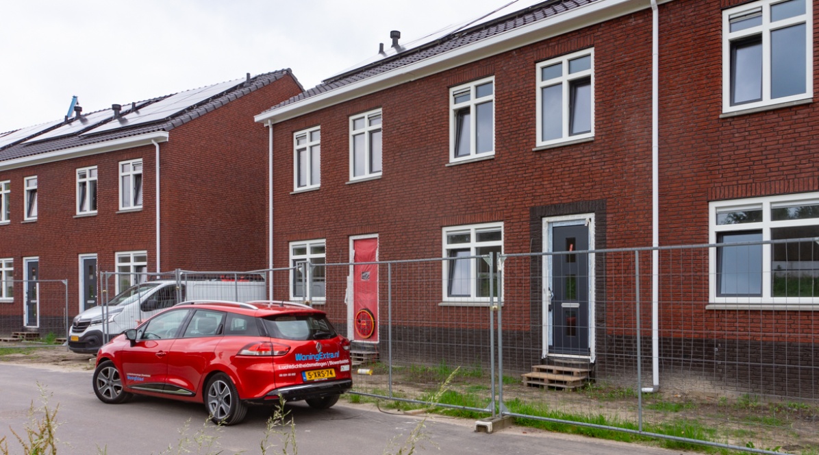 Blowerdoortest van meerdere nieuwbouw woningen