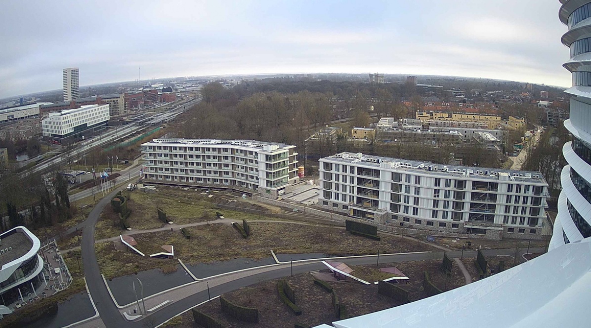 Project Kempkensberg grenzend aan het markante DUO-gebouw in Groningen